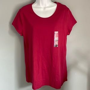 women's tee shirt size XXL -28" long short sleeve